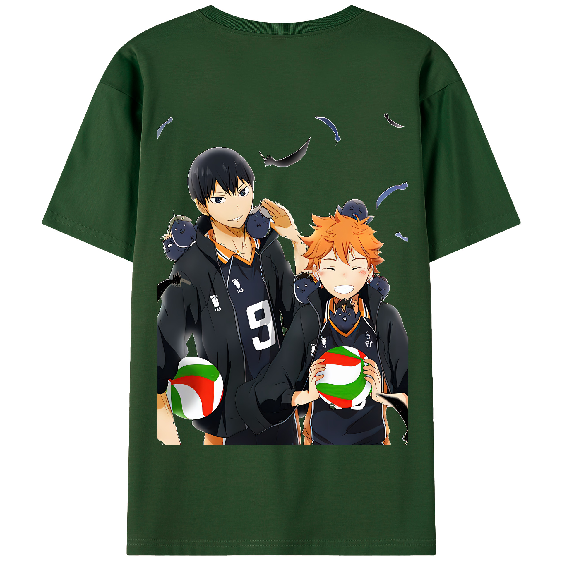 （画像用） ハイキュー!! Haikyu!! 綿100％半袖Tシャツ（背面プリント）